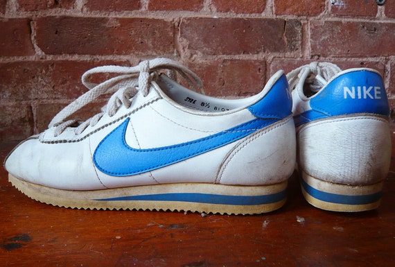 Vtg.1980s NIKE SWOOSH leather women's waffle racers size