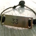 Personalized Mens Bracelet- Fathers Day Gift- Gifts For Guys- Rustic- Groomsmen Gift