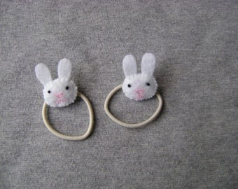 Bunny Rabbit Ponytail Holders