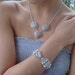 One of a Kind Rainbow Moonstone Couture Silver Bracelet