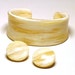 Reserved for Megan, Vintage 50s Bakelite Cuff Bracelet & Earring Demi Parure Set