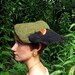 Needle Felted Red Winged Blackbird Hat