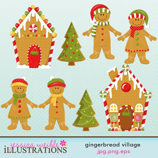 gingerbread boy and girl clipart - photo #40