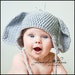 Elephant Hat PROP or GIFT Newborn to 18 Month sizes