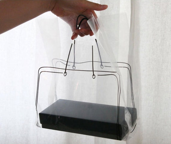 Illust Transparent Plastic Bag set (20 bags)