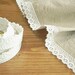 Natural Lace Fabric Decor Tape 10. White (adhesive)
