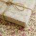 Antique Flower Reform Fabric Sticker - BEIGE