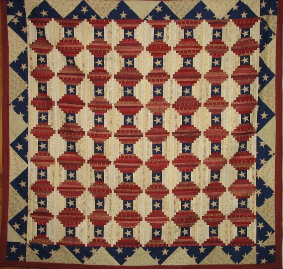 Items similar to All American Quilt Courthouse Steps Pattern on Etsy