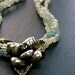 Triple Strand Aventurine Necklace w/Thai Sterling Silver Flower OOAK Rush Shipping Available