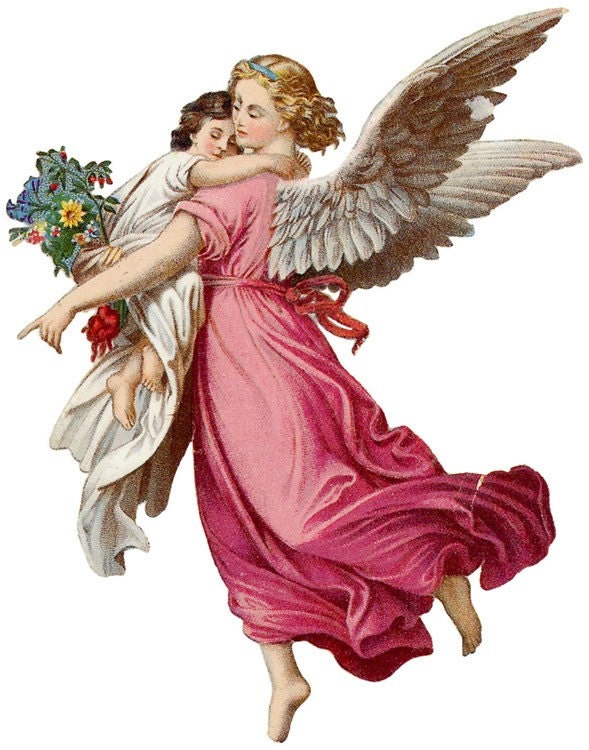 Guardian Angel Carrying Young Child