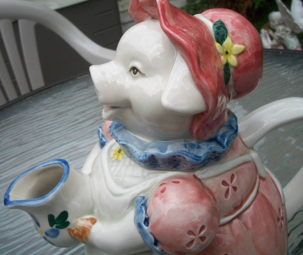 Vintage Otagiri Japan Pig Teapot