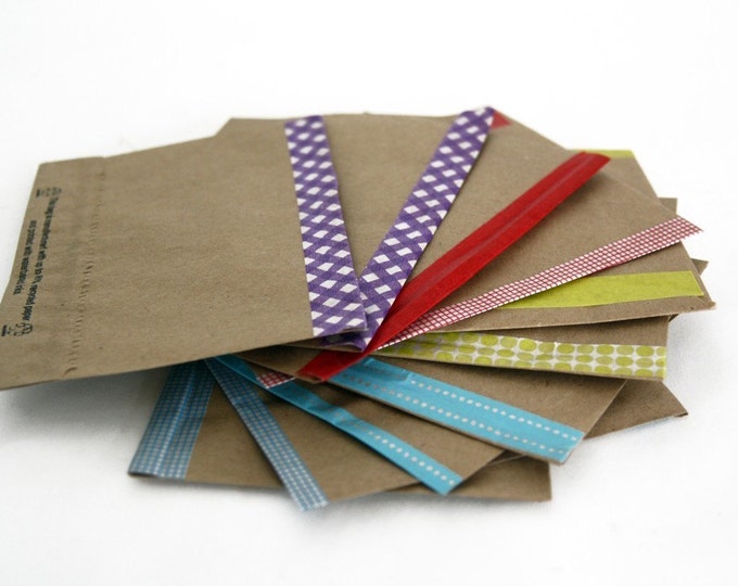 Kraft Envelopes with Washi Paper Tape