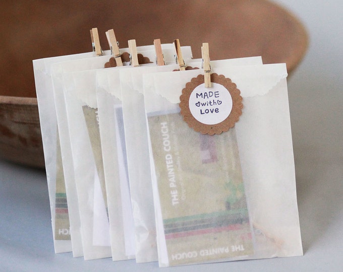 Glassine Bags set of 50 3 1/4 x 4 5/8 || Wedding Favor Bags, Treat Bags, Business Card Envelopes, Chocolate Bags