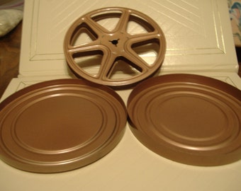Vintage 8mm, Empty Movie Film Reel & Metal Case