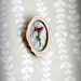 Poppy- hand embroidered brooch