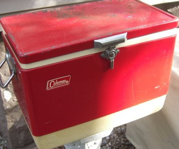 SALE Coleman Cooler Ice Chest 1970's Vintage