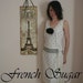 On HOLD for TIFF French Sugar Parisian Up-Cycled Poka-Dot White Linen Dress - Altered Couture