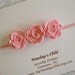 Felt Flower Headband - Little Rosebuds in Pink - Newborn Baby Headbands to Adult