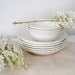 Vintage Country White Bowls
