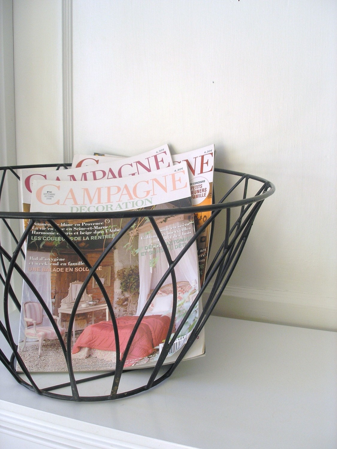Wire Basket by PlaceMichel on Etsy
