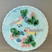 Vintage Antique German Majolica Plate with Birds