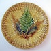 Antique Majolica Plate or Shallow Bowl with Fern