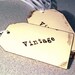 Vintage hang tags thank you customer messages