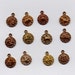 2 Sets of 12 Zodiac Charms Brass Metal Stampings
