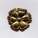 2 Deco Type Flower Brass Metal Stampings