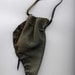 Moss Green Leather Pouch For Embellishment