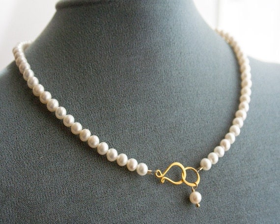 Pearl Necklace Wedding Jewelry Bridal Necklace