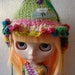 Blythe outfit Colours hat OOAK and multicolor hearts kawaii dress