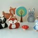 woodland animal toy set