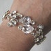 Delicate Rhinestone Bracelet, Swarovski Crystal Bridal Bracelet, Wedding Bracelet - SABRINA