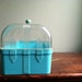 Baby Blue Vintage Plastic Bread Box