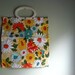 Retrodorable 70s Floral Plastic Tote Bag