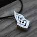 Fabricated Sterling Silver Hollowform Box Pendant- Peacock Feather
