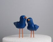 Bird Wedding Cake Topper -- Cake or Pie Topper Home Decor - Colors of Choice