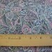 Blue Pasley Fabric by Peter Pan Fabric Inc Last of this Fabric Two Yards and 27 Inches