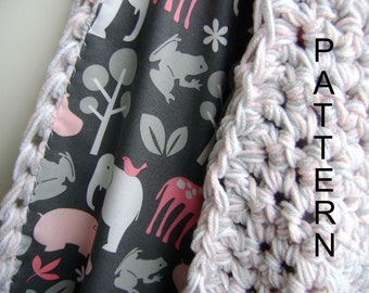 Crochet Baby Blanket Pattern - Easy Advanced Beginner Pattern ON SALE - Reg 7