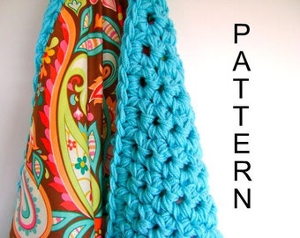 Crochet Reversible Baby Blanket Pattern - Easy Advanced Beginner Pattern ON SALE - Reg 7