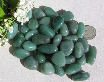 10 Green Quartz Crystal Tumblestones, Green Crystals, Chakra Crystals, Crystal Collection, Meditation Stone, Quartz Crystals, Capricorn