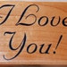 I Love You Large Rubber Stamp from Inkadinkado