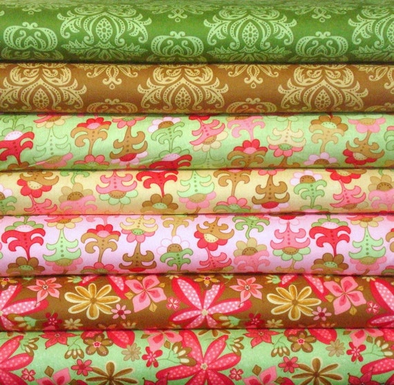 Woodland Bloom Moda Flannel Fabric Half Yard Bundle