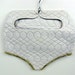 White Vinyl Pantie Lingerie Bag