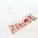 vintage LOVE stick pin SWIB 1979 in a goldtone and red enamel