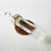 vintage 925 sterling silver and glass point pendant Free US Shipping