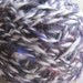 Handspun Yarn Cashmere Wool, Angora Goat Wool, Recycled Sari Silk 99 Yards, 2.2 ounces