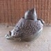 Ceramic Bird Handmade Raku Fired Chickadee with Cape 30