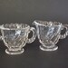 Fostoria Glass Colony Individual Footed Cream and Sugar Set